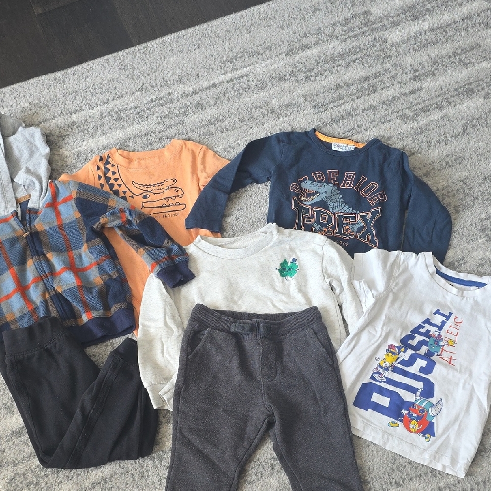 OshKosh B'gosh Kids Sweatshirt and Hoodie Set - Blue, Orange, Gray